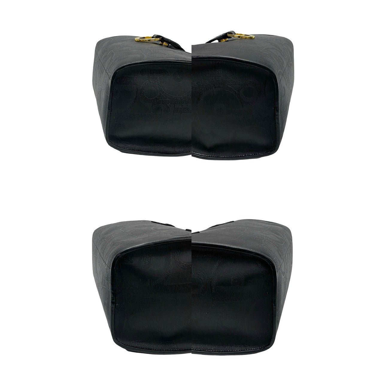 Dior Handbag Leather, PVC black logo Metal Women Used Authentic