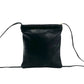LOEWE Shoulder Bag leather black Anagram logo Women Used Authentic