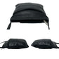 LOEWE Shoulder Bag leather black Anagram logo Women Used Authentic