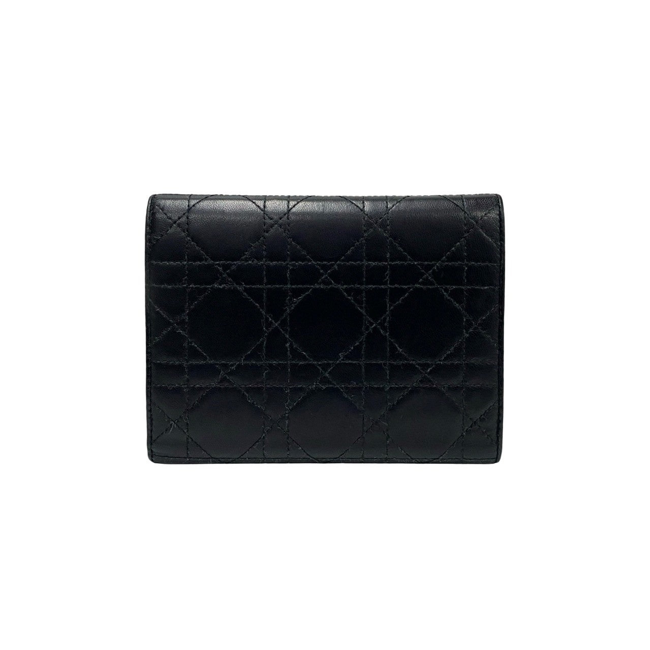 Dior Tri-fold wallet leather black