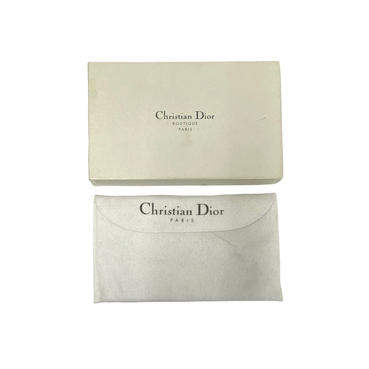 Dior Tri-fold wallet leather black