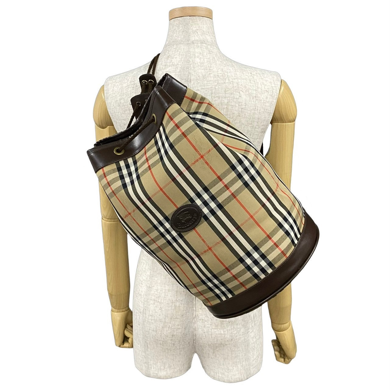 BURBERRY Sling bag Canvas, Leather Brown Nova Check Women(Unisex) Used Authentic