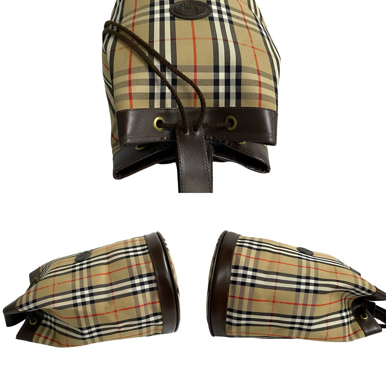 BURBERRY Sling bag Canvas, Leather Brown Nova Check Women(Unisex) Used Authentic