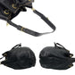 LOEWE Shoulder Bag leather black Anagram logo Women Used Authentic