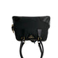 PRADA Handbag Nylon, Leather black Triangle Logo Metal Women Used Authentic