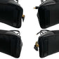 PRADA Handbag Nylon, Leather black Triangle Logo Metal Women Used Authentic