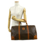 CELINE Boston Duffel bag Leather, PVC Brown Macadam Blason Pattern Women Used Authentic
