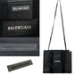 BALENCIAGA Shoulder Bag Leather, Nylon black logo Hardware Tote mens(Unisex) Used Authentic