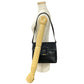 GUCCI Shoulder Bag leather Navy logo Metal Women Used Authentic