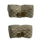 GUCCI Shoulder Bag Leather, PVC Brown Gucci Plus logo Metal Old Gucci Women Used Authentic