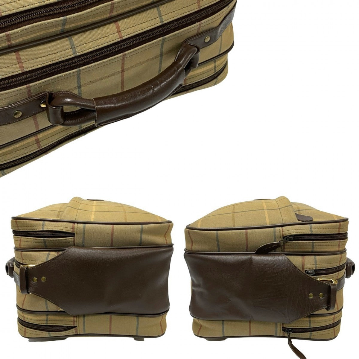 BURBERRY Shoulder Bag Canvas, Leather Brown Shadow Horse logo mens Used Authentic