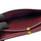 GUCCI Shoulder Bag leather wine-red GG logo Metal Women Used Authentic