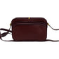 GUCCI Shoulder Bag leather wine-red GG logo Metal Women Used Authentic