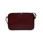 GUCCI Shoulder Bag leather wine-red GG logo Metal Women Used Authentic