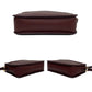 GUCCI Shoulder Bag leather wine-red GG logo Metal Women Used Authentic