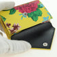 BALENCIAGA Mini Wallet Trifold Leather Yellow Silver