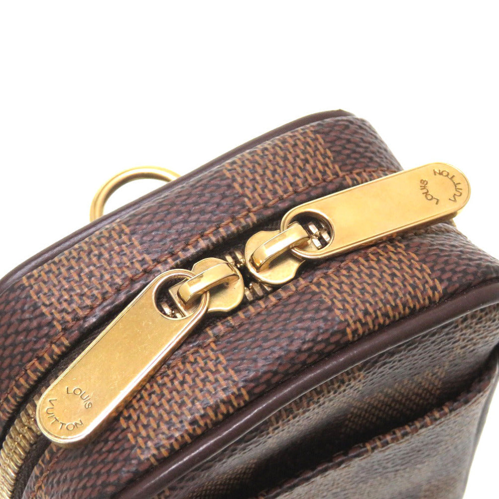 LOUIS VUITTON Shoulder Bag M61738 Damier canvas Brown Damier Ebene Etui Okapi PM Women Used Authentic