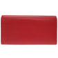 GUCCI Long Wallet Purse 453390 leather Red Bifold GG embossed Women(Unisex) Used Authentic