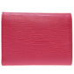 LOUIS VUITTON Tri-fold wallet M62171 Epi Leather Fuchsia Compact wallet Epi Portefeuille Victorine Women Used Authentic
