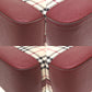BURBERRY Handbag canvas beige check Women Used Authentic