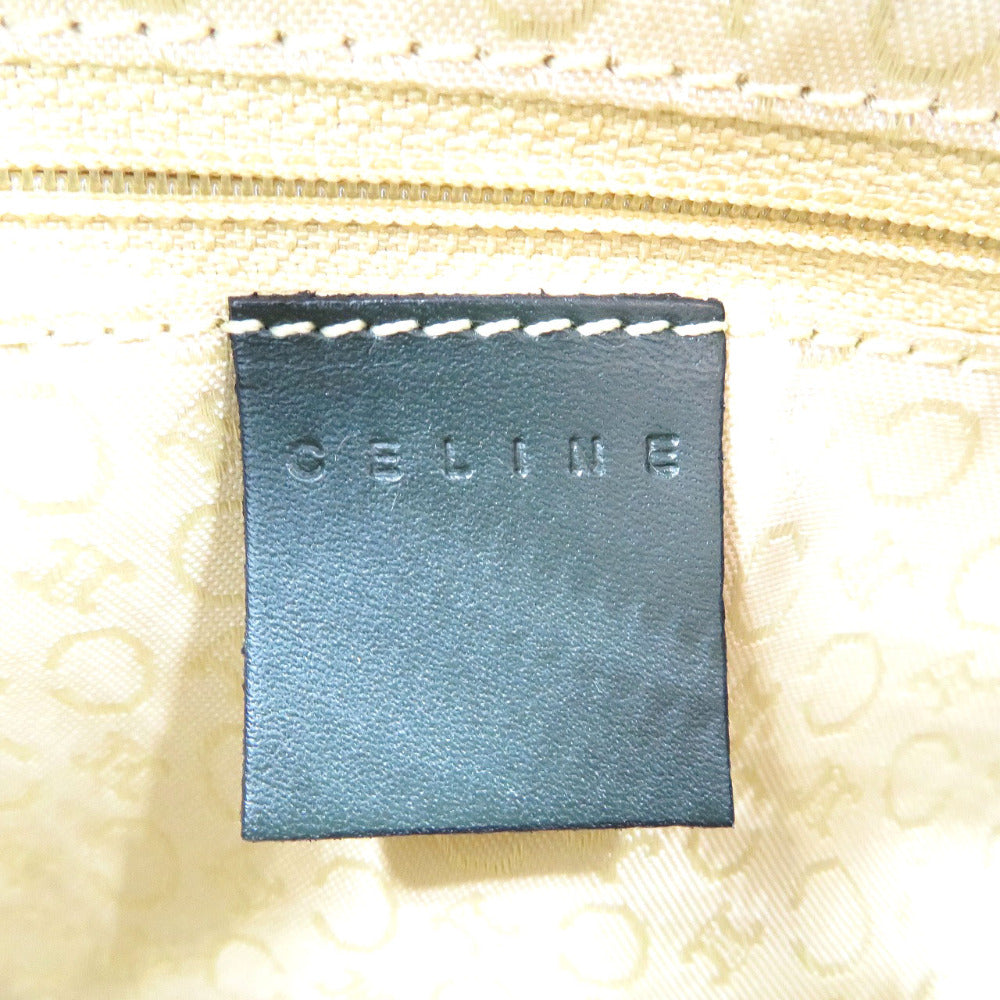 CELINE Shoulder Bag Canvas, Leather olive Women Used Authentic