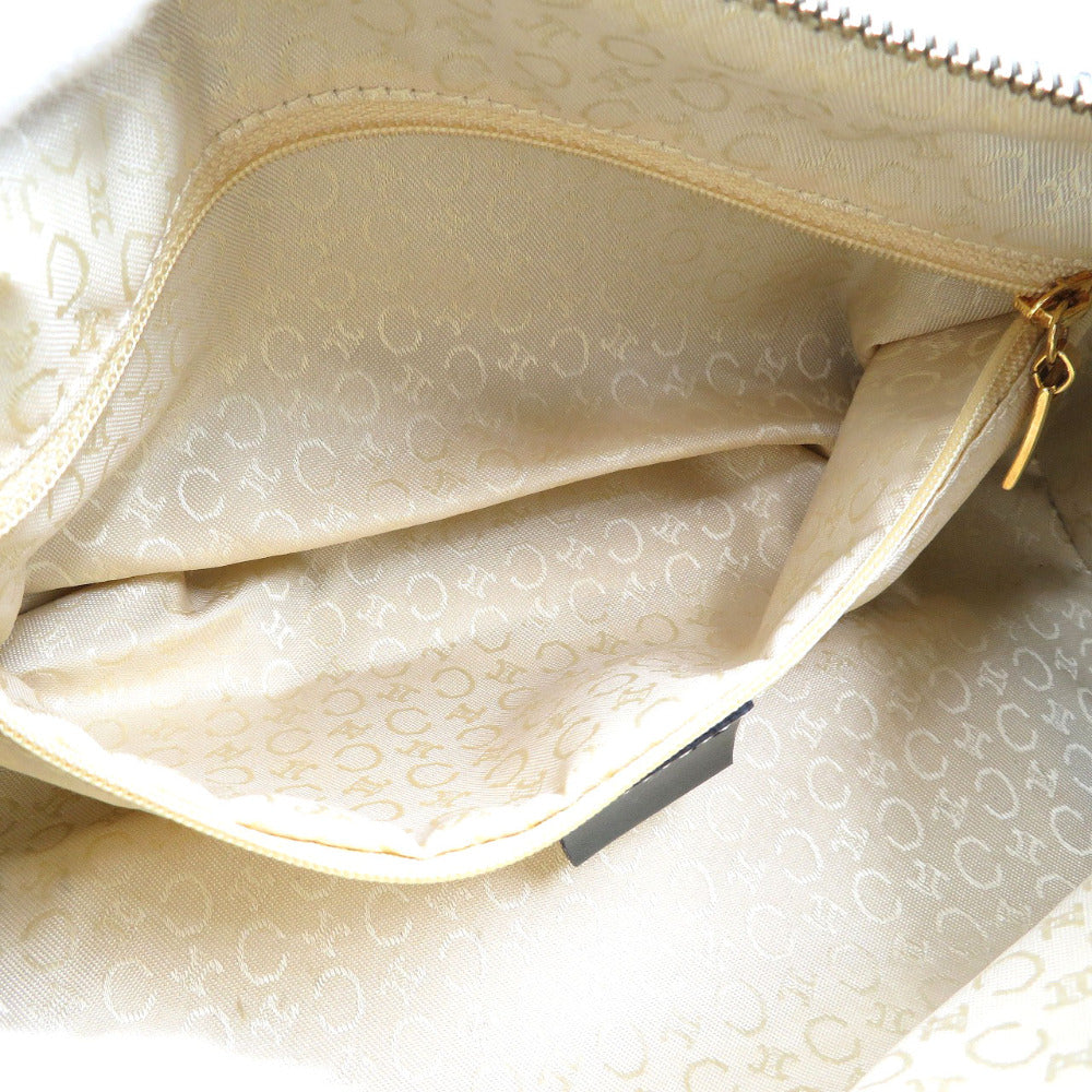 CELINE Shoulder Bag Canvas, Leather olive Women Used Authentic