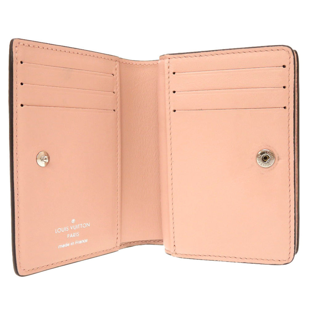 LOUIS VUITTON Bifold Wallet M80629 Monogram Mahina Magnolia Monogram Mahina Portefeuille Claire Women Used Authentic