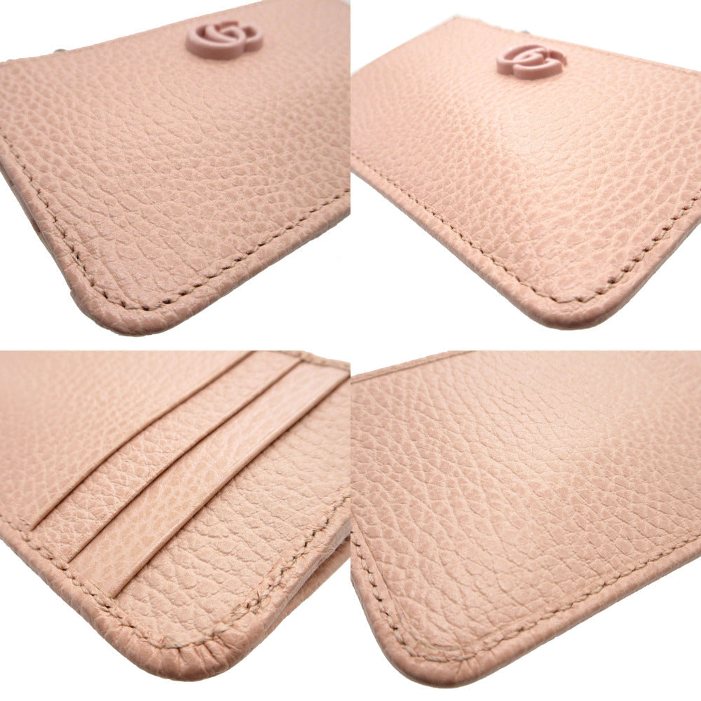 GUCCI Coin case 701070 leather pink Double G Women Used Authentic