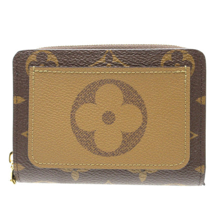 LOUIS VUITTON Bifold Wallet M81461 Monogram canvas Brown Compact wallet Monogram reverse Portefeuille Lou Women Used Authentic