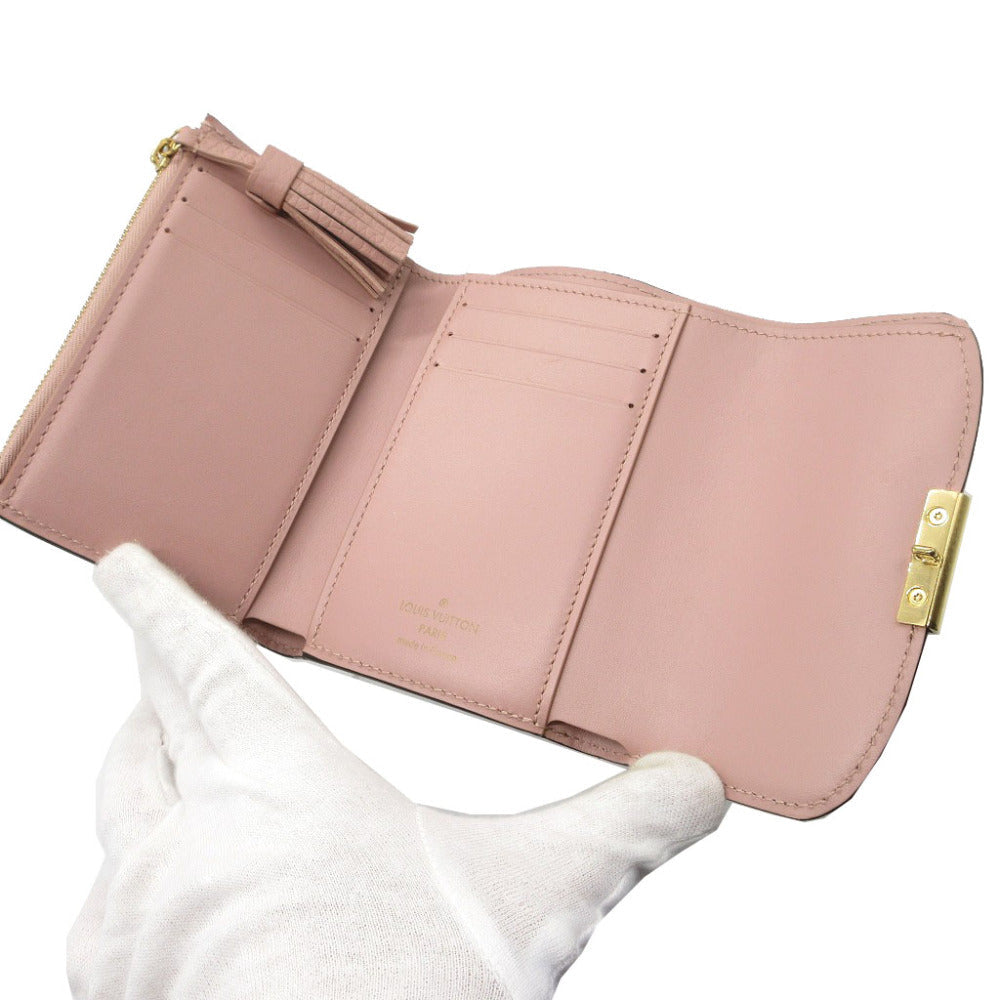 LOUIS VUITTON Tri-fold wallet N60208 Damier canvas, leather Magnolia Compact wallet Damier Portefeuille Croisette Women Used Authentic