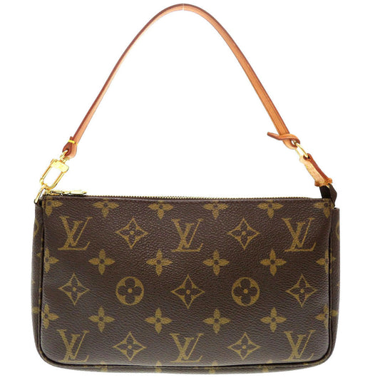 LOUIS VUITTON Pouch M51980 Monogram canvas Brown Monogram Pochette Accessories Women Used Authentic