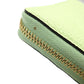 GUCCI Long Wallet Purse 658691 leather Light green Zip Around logo Women Used Authentic