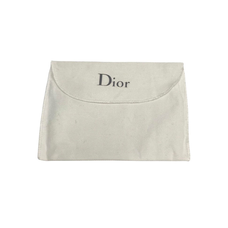 Dior Tri-fold wallet lambskin pink Lady Dior Women Used Authentic
