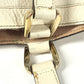 GUCCI Tote Bag 141472 leather white logo Women Used Authentic