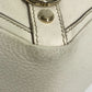 GUCCI Tote Bag 141472 leather white logo Women Used Authentic