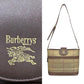 BURBERRY Shoulder Bag Canvas, Leather Brown Nova Check Shadow Horse logo Women Used Authentic