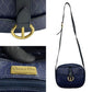 Dior Shoulder Bag Leather, PVC Navy Honeycomb Pattern Women Used Authentic