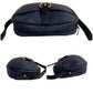 Dior Shoulder Bag Leather, PVC Navy Honeycomb Pattern Women Used Authentic
