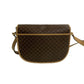 CELINE Shoulder Bag Leather, PVC Brown Macadam Blason Triomphe Pattern Women Used Authentic