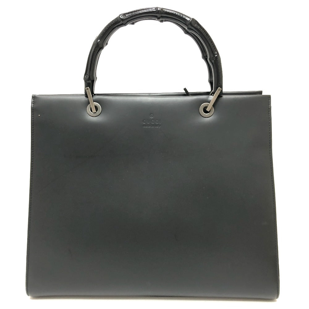 GUCCI Handbag 002058 leather black logo