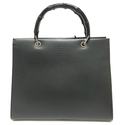 GUCCI Handbag 002058 leather black logo