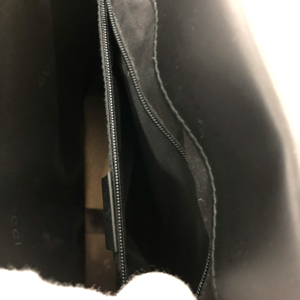 GUCCI Handbag 002058 leather black logo