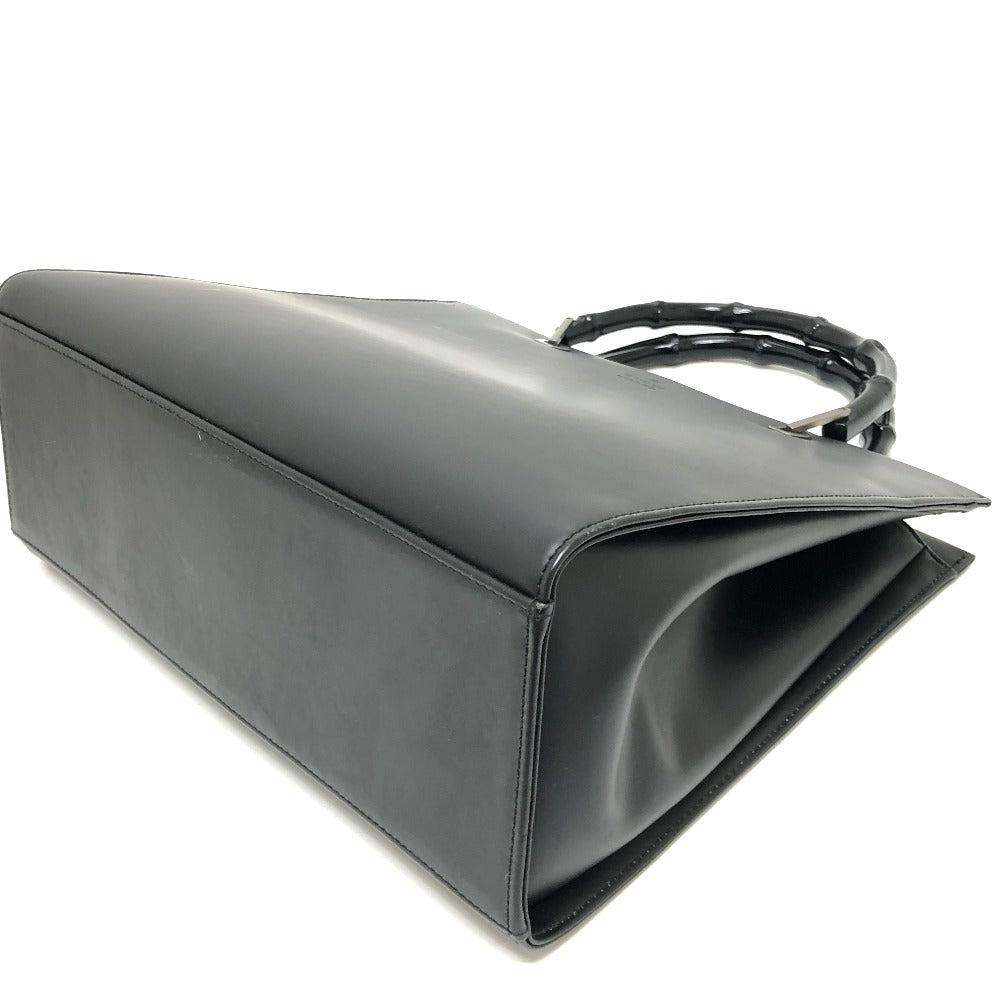 GUCCI Handbag 002058 leather black logo