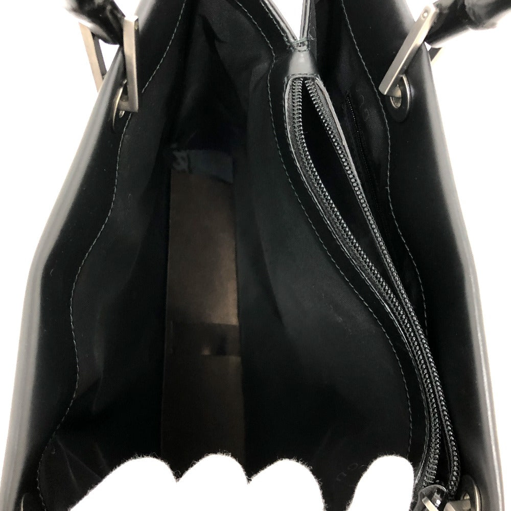 GUCCI Handbag 002058 leather black logo