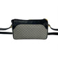 GUCCI Shoulder Bag Leather, PVC Navy Micro GG logo Metal Women Used Authentic