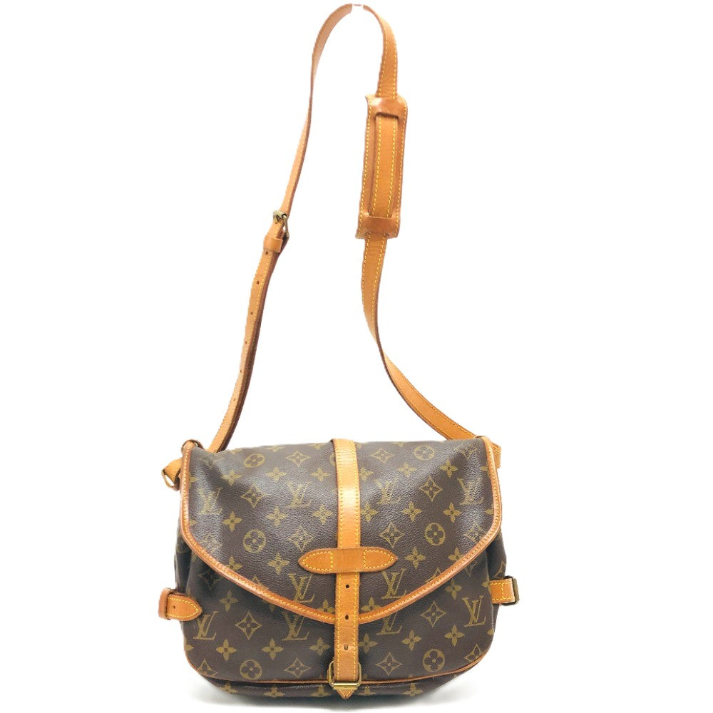 LOUIS VUITTON Shoulder Bag M42256 Monogram canvas Brown Saumur 30