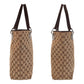 GUCCI Tote Bag 120336 GG canvas Beige brown
