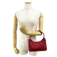 PRADA Handbag Nylon Red Triangle Logo Metal Women Used Authentic