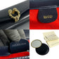 GUCCI Handbag Calfskin, Leather Navy Horseshoe Metal Women Used Authentic