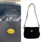 BURBERRY Shoulder Bag leather black Nova Check Women Used Authentic